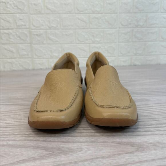 Easy Spirit Abide Loafer WMNS 8 Light Natural Leather Slip-On Comfort Cushioned - Picture 3 of 9
